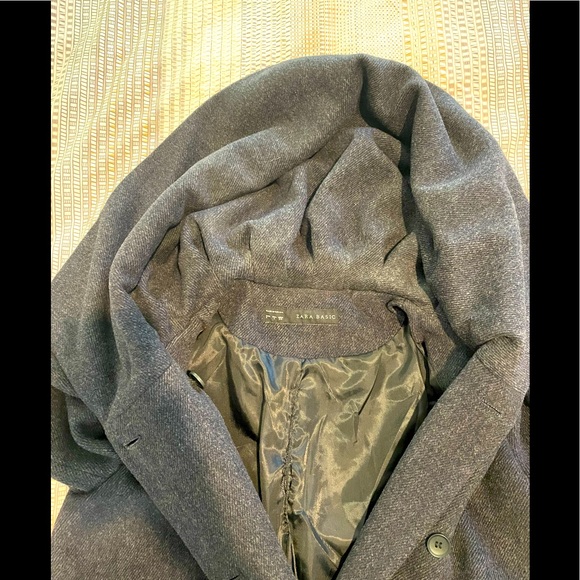 Zara wool winter coat size 12 - Picture 2 of 4